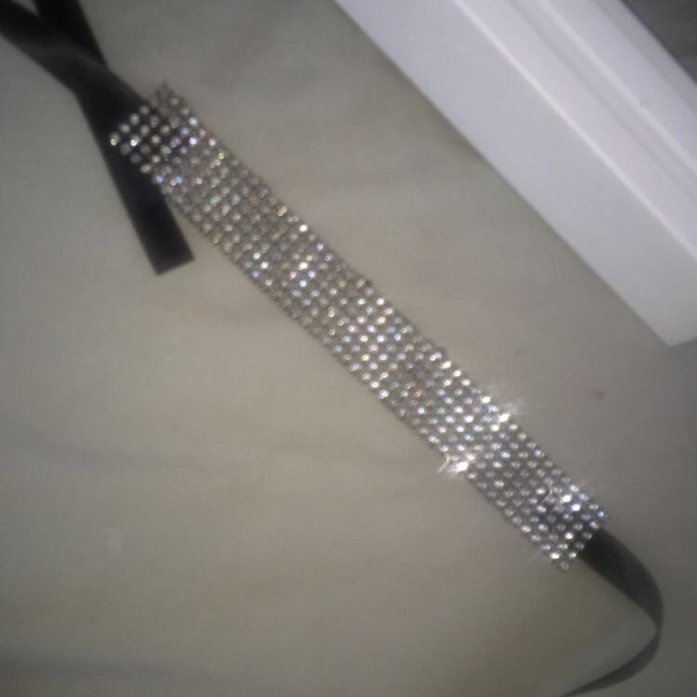 Rhinestone Choker Wide THICK 💎